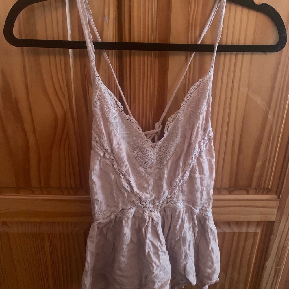 Peach Lace American Eagle Cami Tank